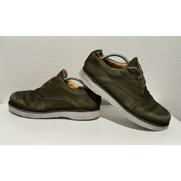 Samuel Hubbard Mens Green Suede Leather Oxford Walking Shoe Sz 11.5 Vibram Sole main image 13